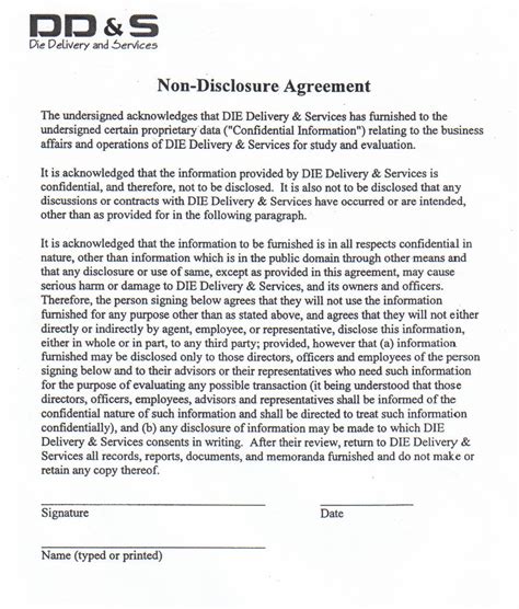 Agreements and disclosures .